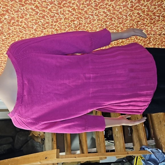 Sears Plum Pink Cable Knitted Sweater NWT - Picture 6 of 7